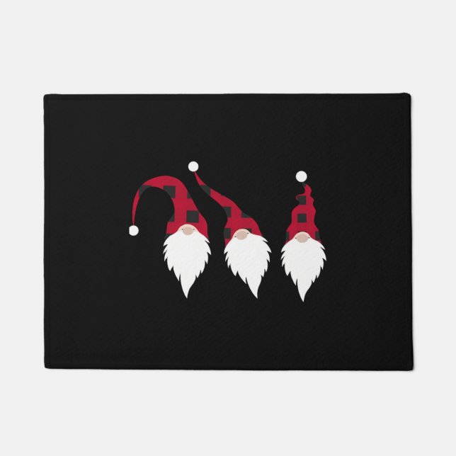 Christmas Gnomes   Doormat (Front)