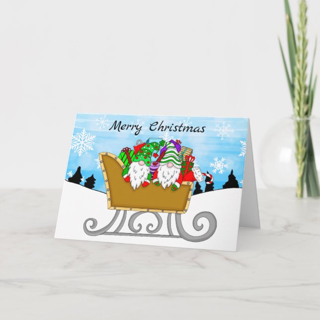Christmas Gnomes | From Our Gnome to Yours Card (Front)