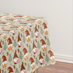 Christmas Gnomes Gift Pattern Tablecloth