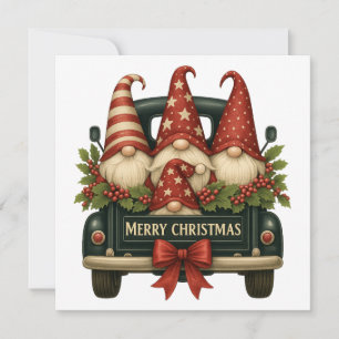 Christmas Gnomes Holiday Card