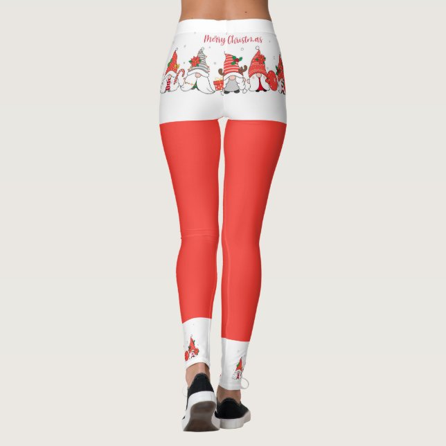 Christmas Gnomes  Leggings (Back)