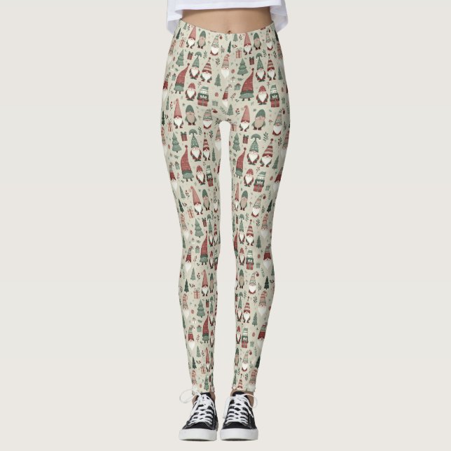 Christmas Gnomes Leggings (Front)