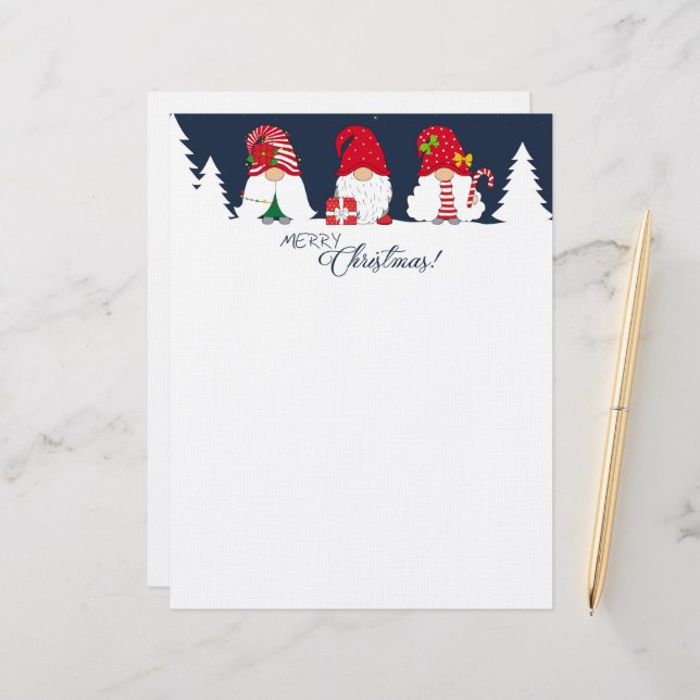 Christmas Gnomes Letterhead (Front/Back In Situ)