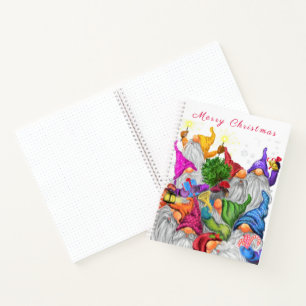 Christmas Gnomes Notebook Gift