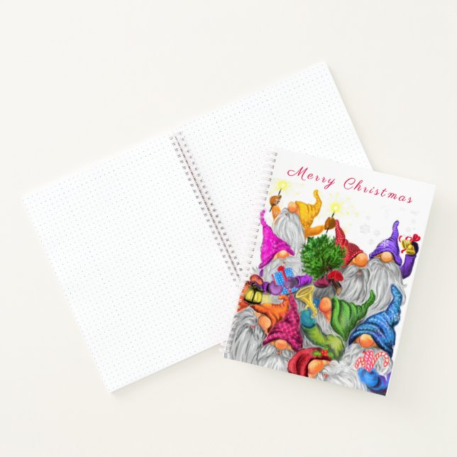Christmas Gnomes Notebook Gift (Inside)
