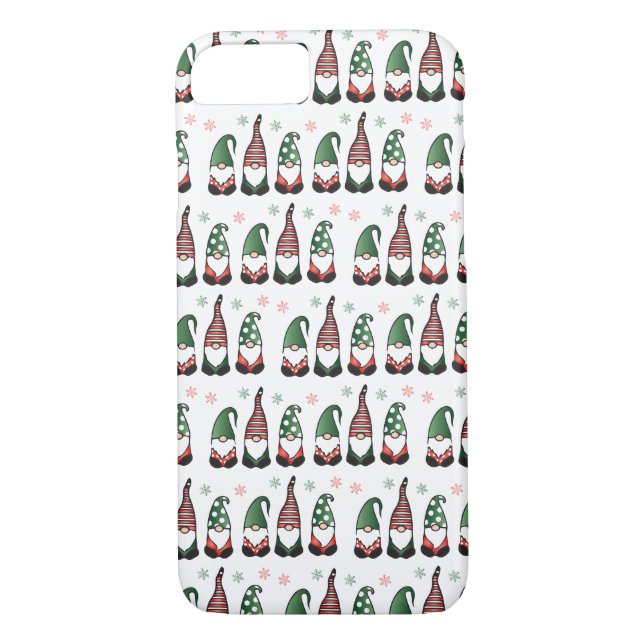 Christmas Gnomes Pattern Case-Mate iPhone Case (Back)