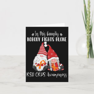 Christmas Gnomes Rsd Crps Awareness  Card