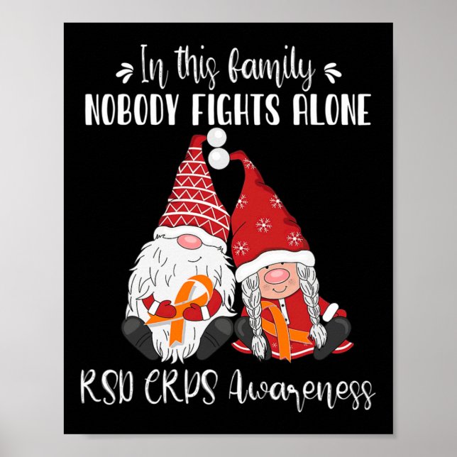 Christmas Gnomes Rsd Crps Awareness  Poster (Front)
