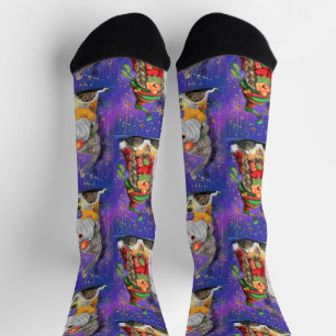 Christmas Gnomes Socks