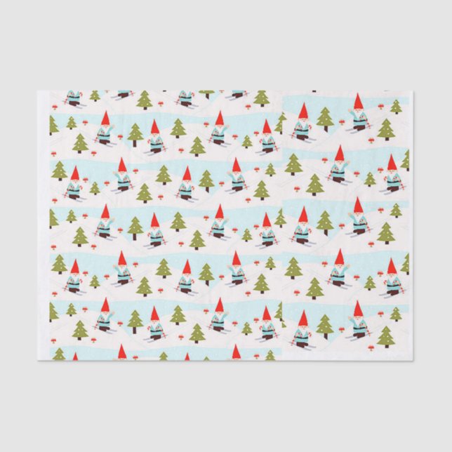 CHRISTMAS  GNOMES TISSUE PAPER (Front)