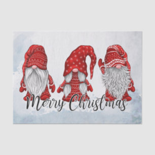 Christmas Gnomes Tissue Paper