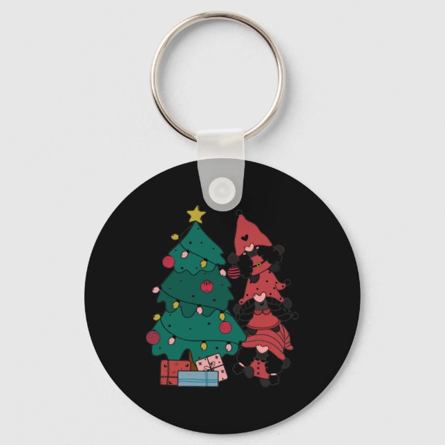 Christmas Gnomes Toddler T Shirt  Keychain (Front)