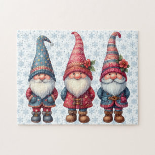 Christmas Gnomes Trio Puzzle