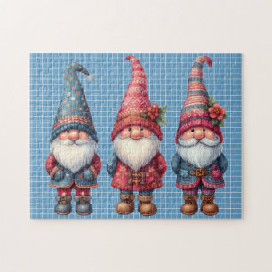 Christmas Gnomes Trio Puzzle