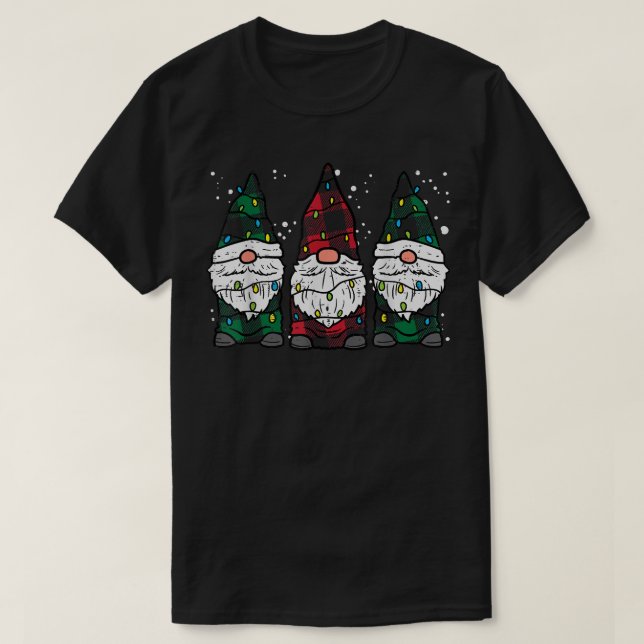Christmas Gnomes Xmas Pyjamas PJs Winter Holidays  T-Shirt (Design Front)