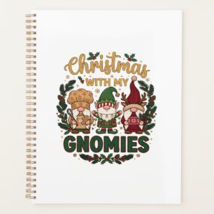 Christmas Gnomies String Lights Candy Cane Planner