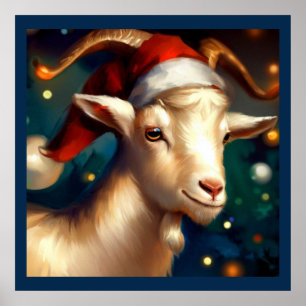 Christmas Goat 1 Poster