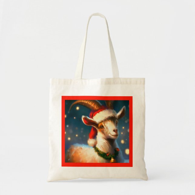 Christmas Goat 2 Tote Bag (Front)