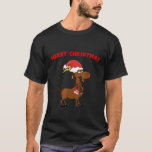 Christmas Goat Santa Hat Goat Farmer Womens T-Shirt<br><div class="desc">Christmas Goat Santa Hat Goat Farmer Womens</div>