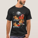 Christmas Goat Santa Riding Reindeer Goat T-Shirt<br><div class="desc">Christmas Goat Santa Riding Reindeer Goat</div>
