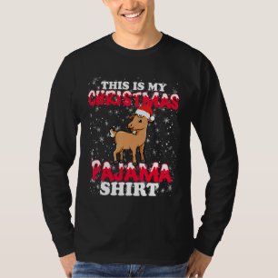 Christmas Goat This Is My Xmas Pajama Cute T-Shirt