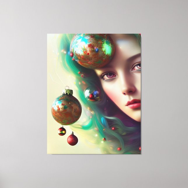 Christmas Goddess Canvas Print (Front)