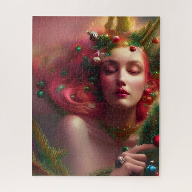 Christmas Goddess Festive Jigsaw Puzzle (Vertical)