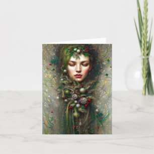 Christmas Goddess  Holiday Card