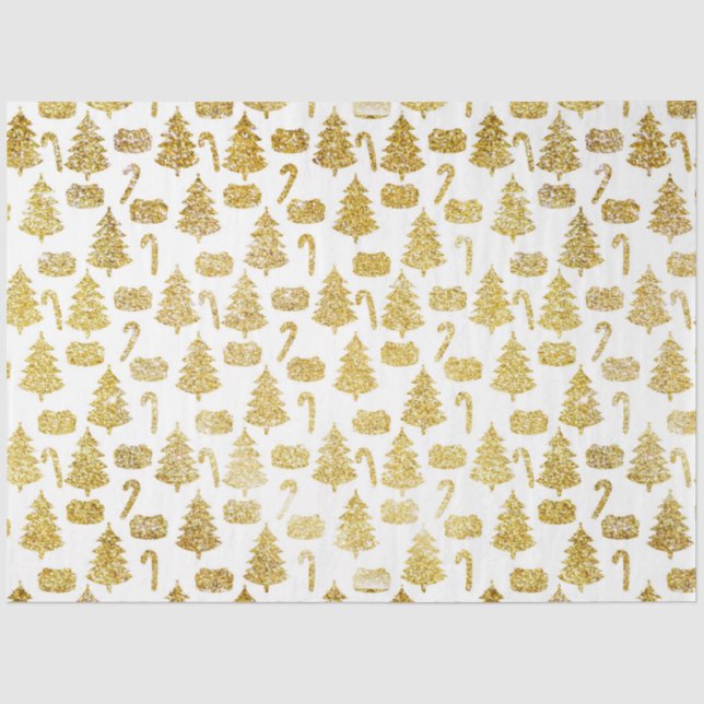 Christmas Gold Series Design 13 Tissue Paper (Front)
