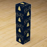 Christmas Gold Stars and Tree with Baubles, ZSSG Wine Box<br><div class="desc">Merry Christmas celebration with this item. This design looks good on any product. ⭐PERSONALIZE this template with your artwork. ⭐EDIT it further to make more changes. ⭐TRANSFER this design to any product. Visit all my stores at bit.ly/SandyspiderStores (cut and paste).</div>