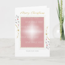 Christmas Gold White Grey Photo Border