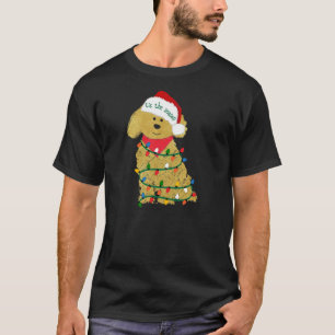 Christmas Golden Doodle Puppy T-Shirt