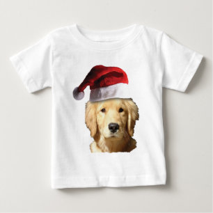 Christmas Golden Retriever Baby T-Shirt