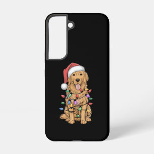 Christmas Golden Retriever Dog Lover Gift Mom Dad Samsung Galaxy Case
