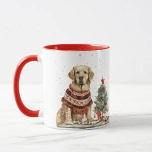 Christmas Golden Retriever Dog Mug