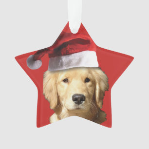 Christmas Golden Retriever Ornament