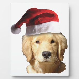 Christmas Golden Retriever Plaque