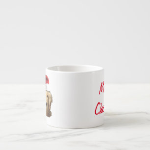 Christmas Golden Retriver Espresso Cup