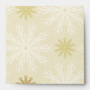 Christmas Golden Snowflakes envelope