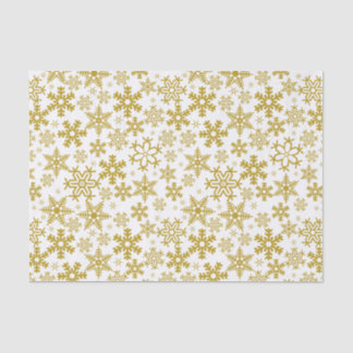 Christmas Golden Snowflakes Tissue Paper