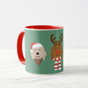 Christmas Goldendoodle Dogs Mug