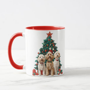 Christmas Goldendoodle Dogs Mug