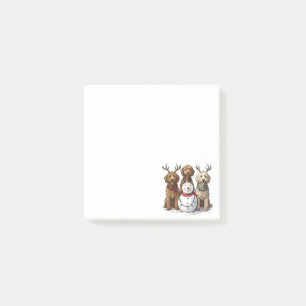 Christmas Goldendoodle Dogs Post-it Notes