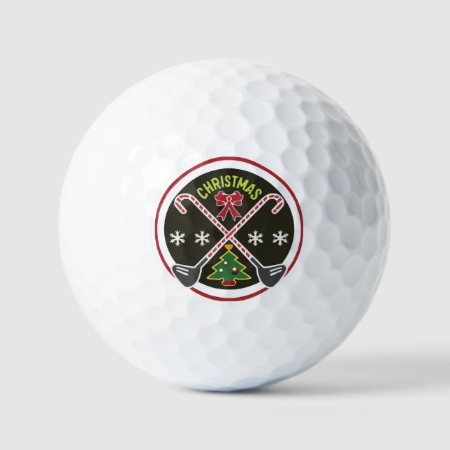 Christmas golf ball: a unique gift golf balls (Front)