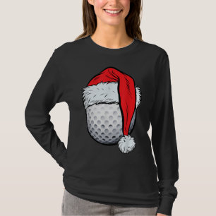 Christmas Golf Ball Santa Hat Xmas Golfing Boys Me T-Shirt