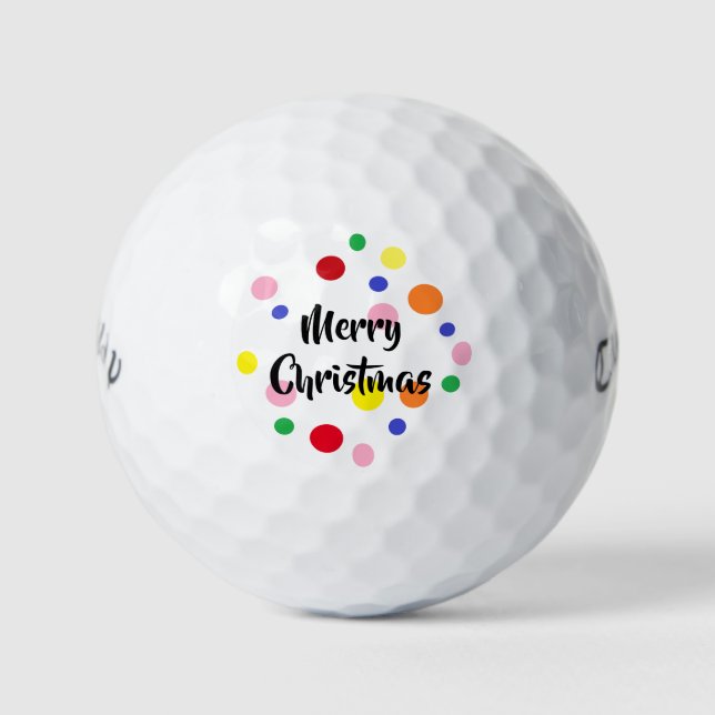 Christmas Golf Balls by dalDesignNZ (Front)