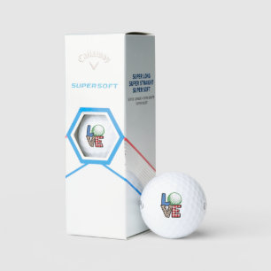 Christmas Golf Balls - Stacked Love & Santa!