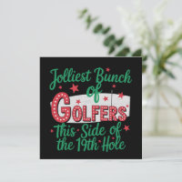 Christmas Golf Funny Jolliest Bunch Of Golfers