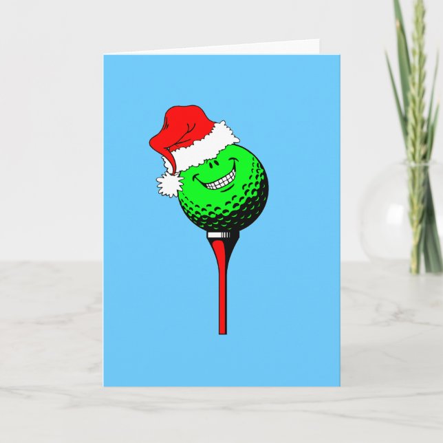 Christmas golf holiday card (Front)
