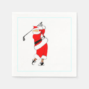 Christmas Golf Party Napkin
